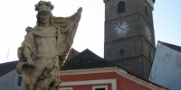 Slavonice Horním náměstí a věž