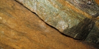 Chýnovská jeskyně - ukázka hornin