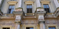 Zámek Plumlov - budova zámku - detaily fasády a stavby